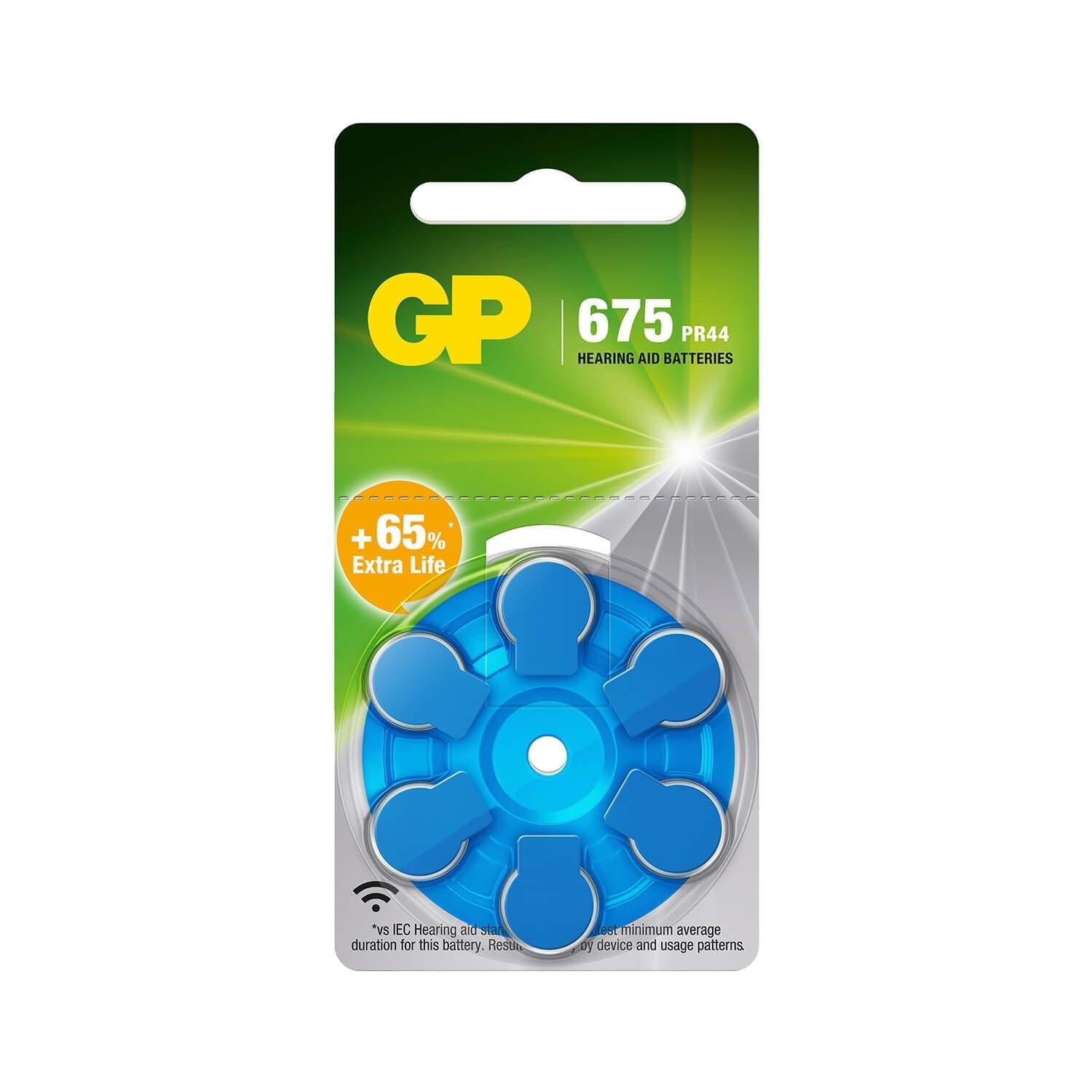 GP Kuulolaitteen paristo ZA675/PR44 6 kpl