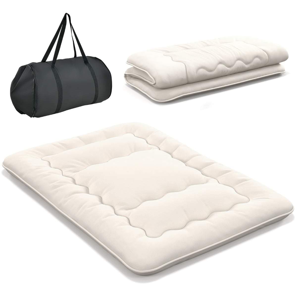 Japanilainen futon-patja – kokoontaitettava tatami, 140 x 200 cm
