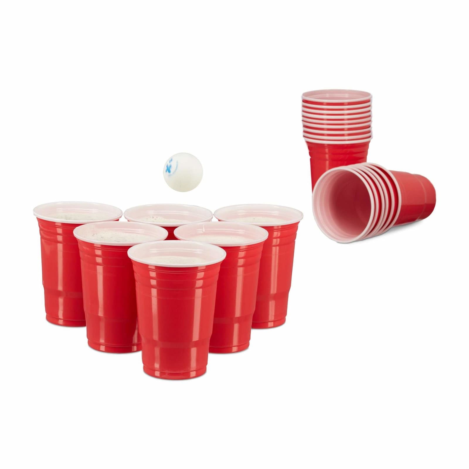 Olut pong-mukit 50 kappaleen sarjassa