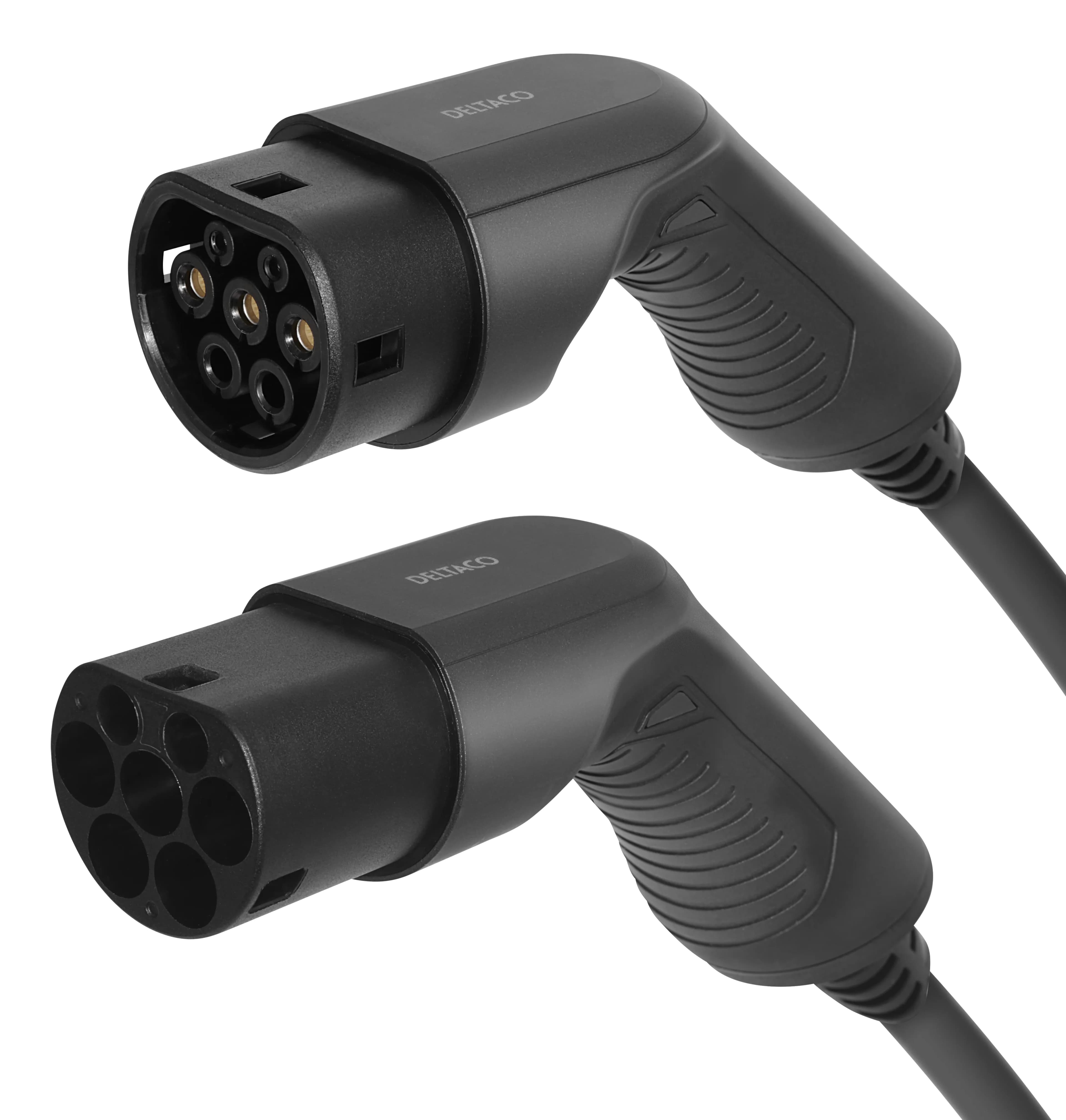 DELTACO e-Charge, cable type 2 - type 2, 3 phase, 32A, 10M -sähköauton latauskaapeli
