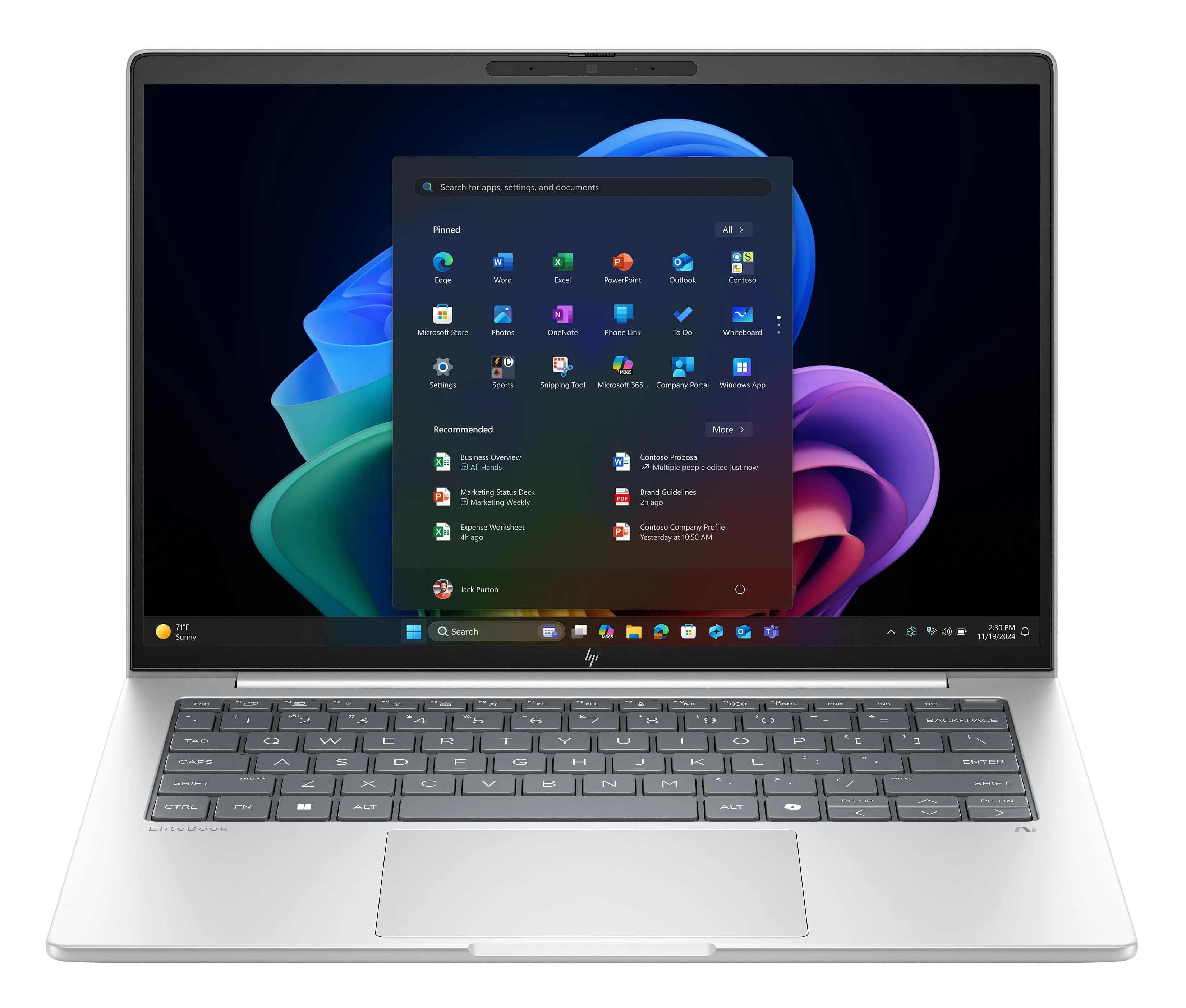 HP EliteBook 8 G1a 14" Ryzen AI 340, 16 Gt, 512 Gt, Radeon 840M, Win 11 Pro -kannettava, hopea