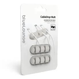 Bluelounge CableDrop Multi - Självhäftande hållare för sladdar, 2 pack