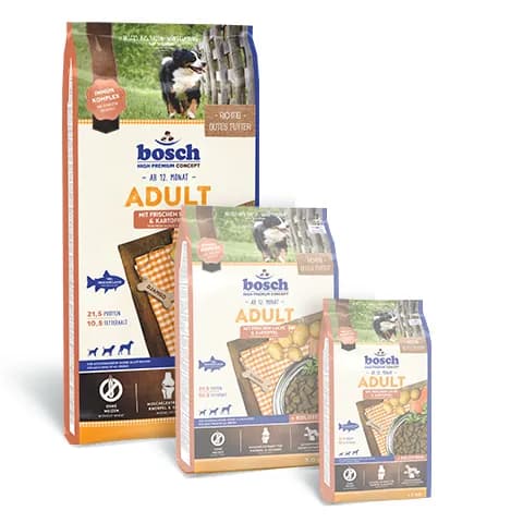 Bosch Adult with Fresh Salmon & Potato, Koiran kuivaruoka, 1 kg