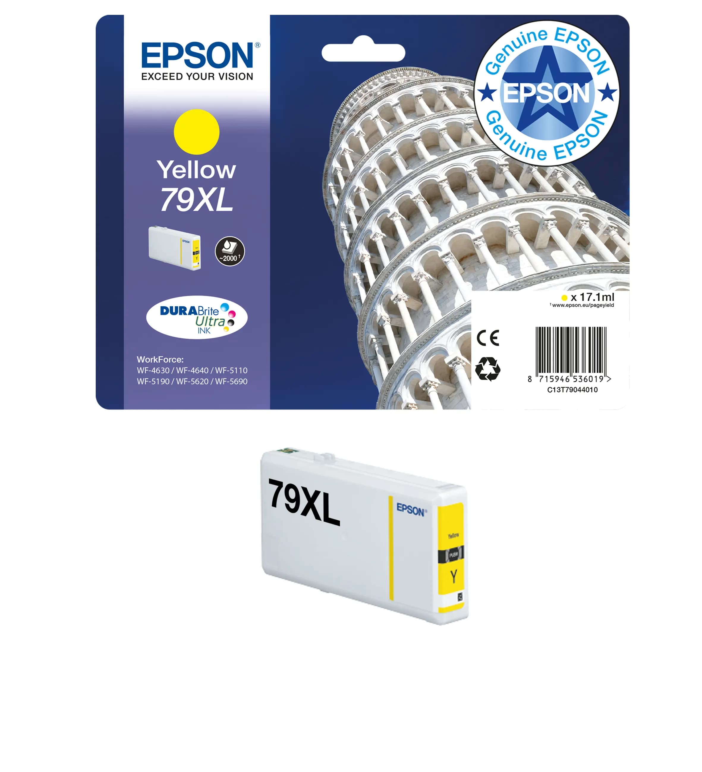 Epson 79 -mustekasetti, 6.5 ml, syaani