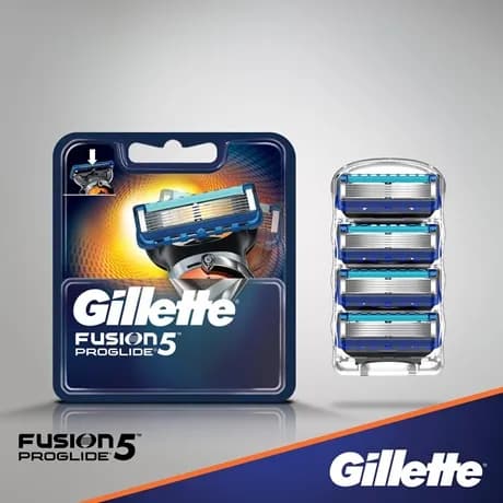 Gillette Fusion5 ProGlide 4-pack -vaihtoterät, monivärinen