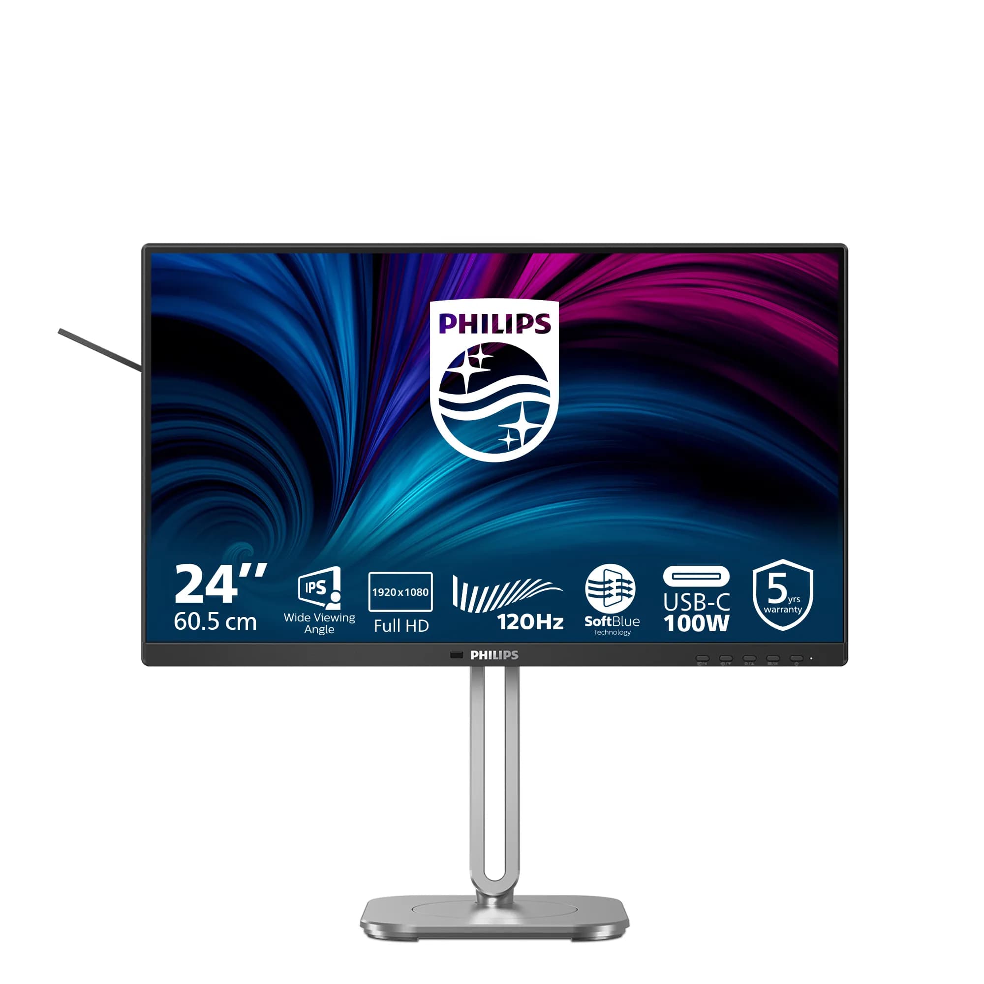 Philips 24B2U4301/00 23.8" Full HD, IPS -näyttö, USB-C hub, 120Hz