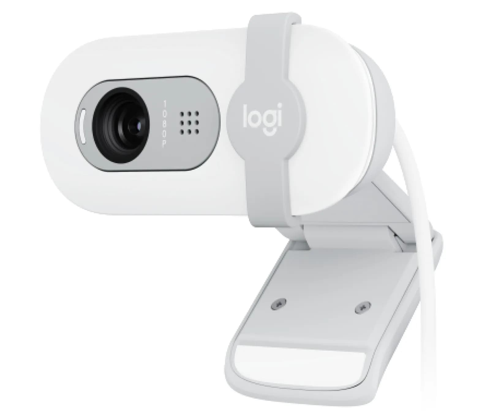 Logitech Brio 100 Full HD 1080p -webkamera, valkoinen view 2