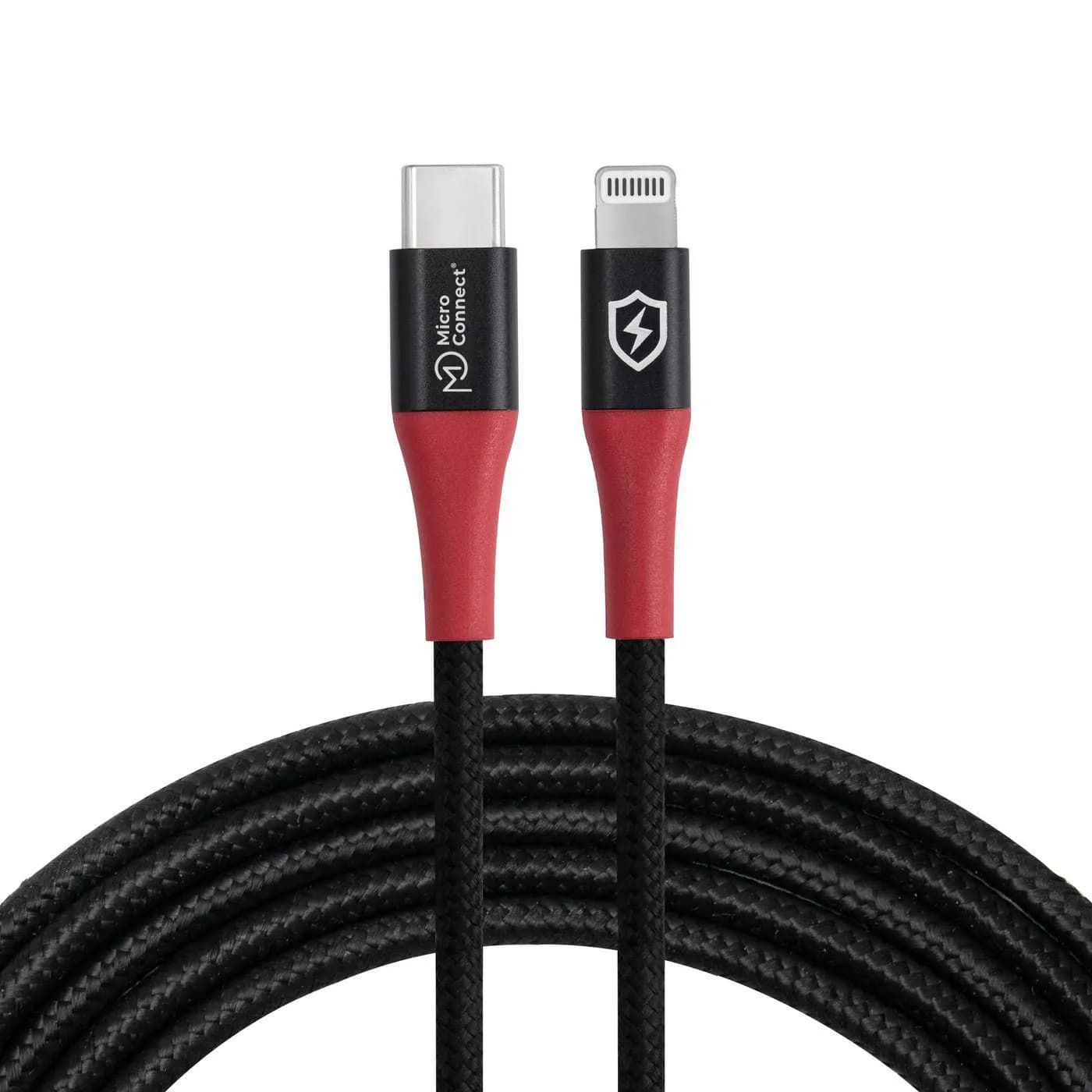MicroConnect MC-CLIGHTNING-SC Safe Charge Data Blocker USB-C – Lightning -kaapeli, 1,5 m, musta