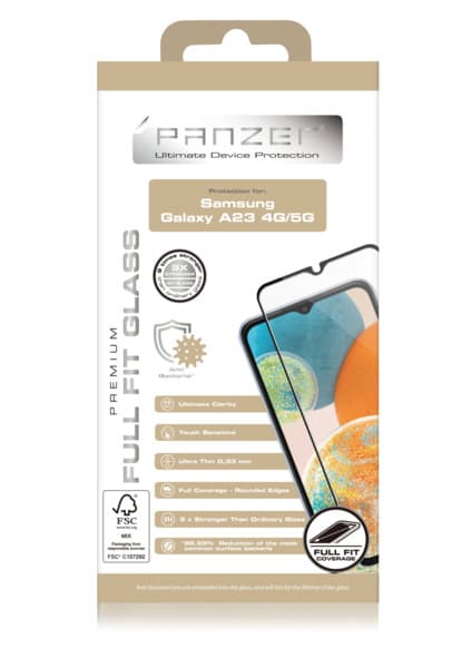 Panzer Full-Fit Glass, Galaxy A23 -panssarilasi view 2