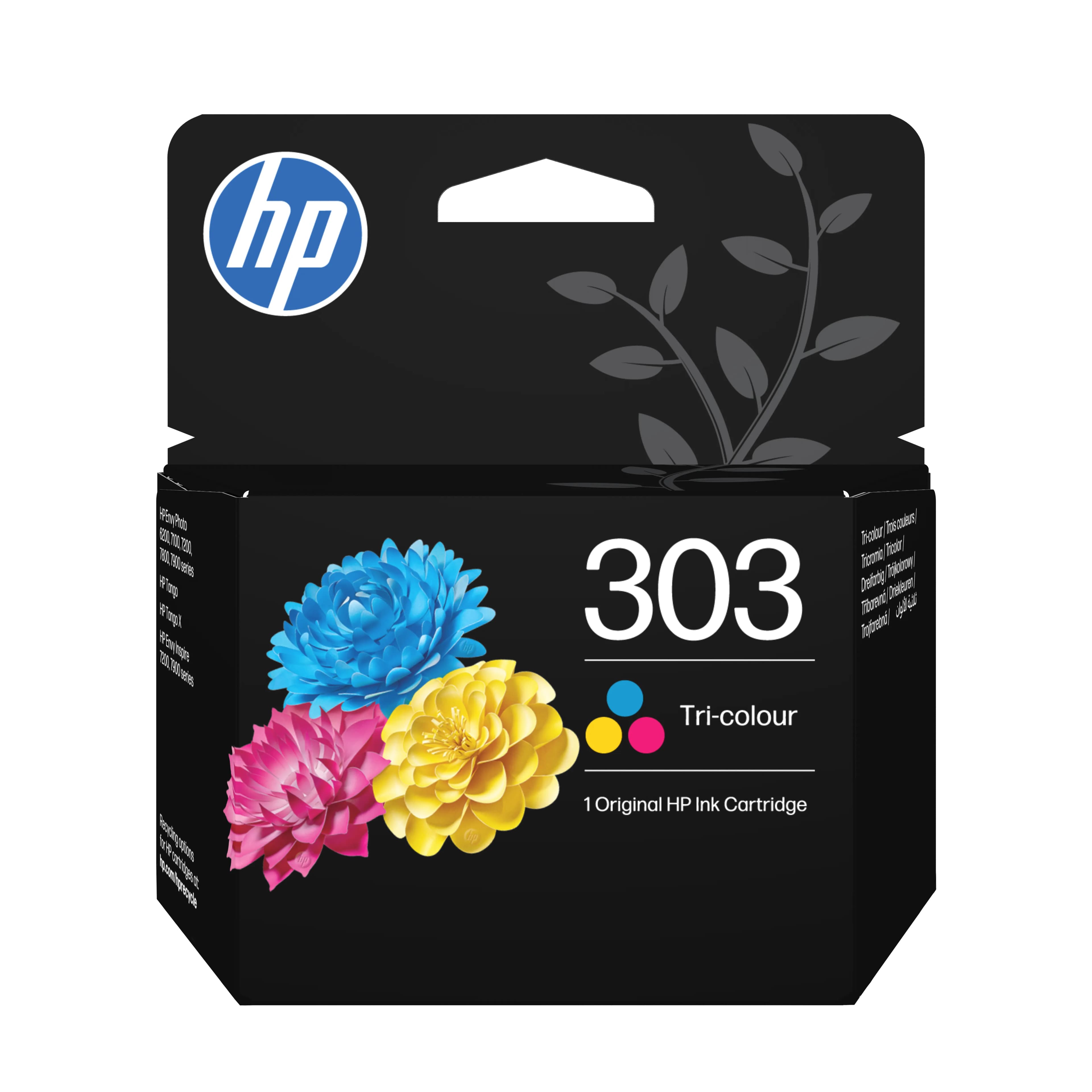 HP 303 -mustekasetti, 4 ml, cyan/magenta/keltainen