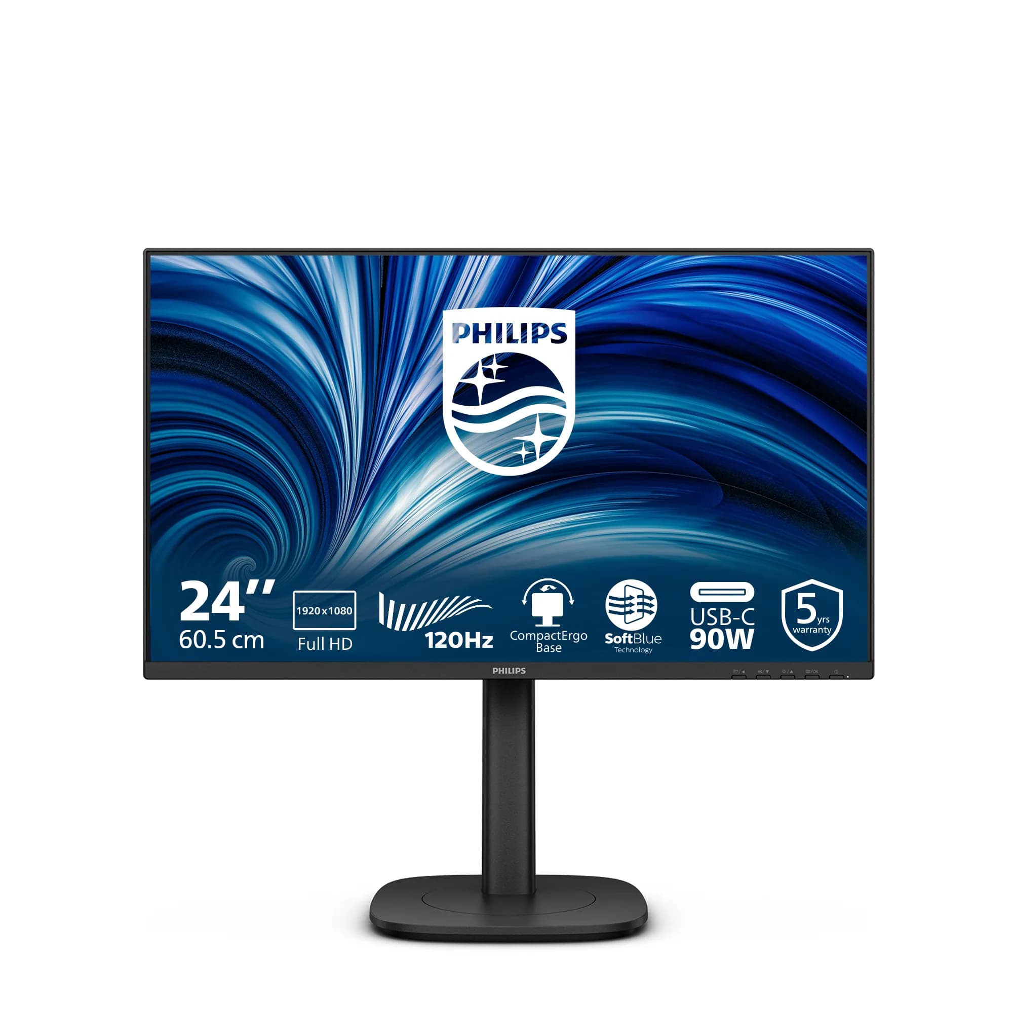 Philips 24B2U3301 24" Full HD, IPS -näyttö, USB-C hub