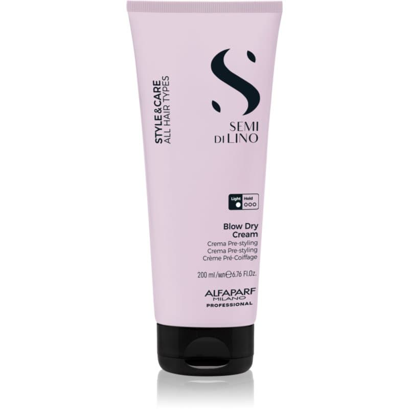 Alfaparf Milano Semi di Lino Style&Care Blow Dry Cream föönausta nopeuttava suojavoide kaikille hiustyypeille 200 ml