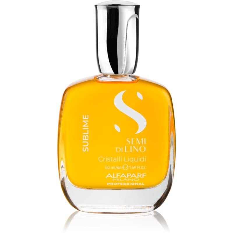 Alfaparf Milano Semi di Lino Sublime Cristalli kosteuttava öljy hiusten kiiltoa ja pehmeyttä lisäävä 50 ml