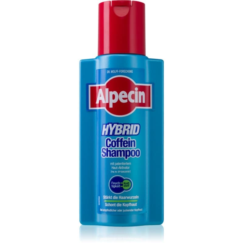 Alpecin Hybrid kofeiinishampoo herkälle hiuspohjalle 250 ml