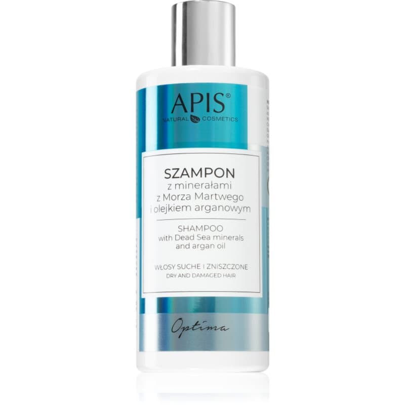 Apis Natural Cosmetics Optima kosteuttava shampoo sisältää Kuolleenmeren kivennäisaineita 300 ml