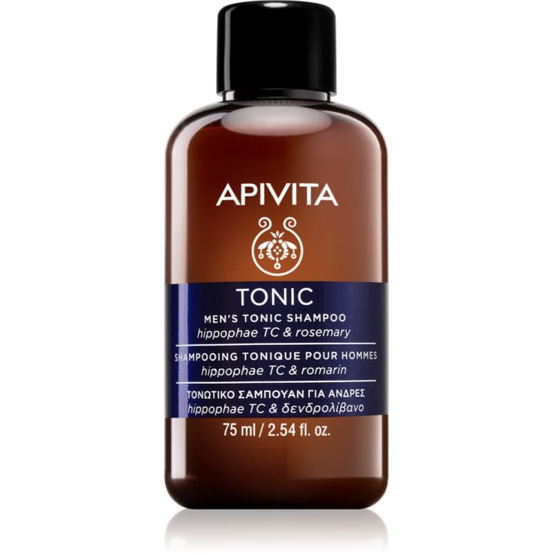 Apivita Tonic Men's Tonic Shampoo hiustenlähtöä ehkäisevä shampoo 75 ml
