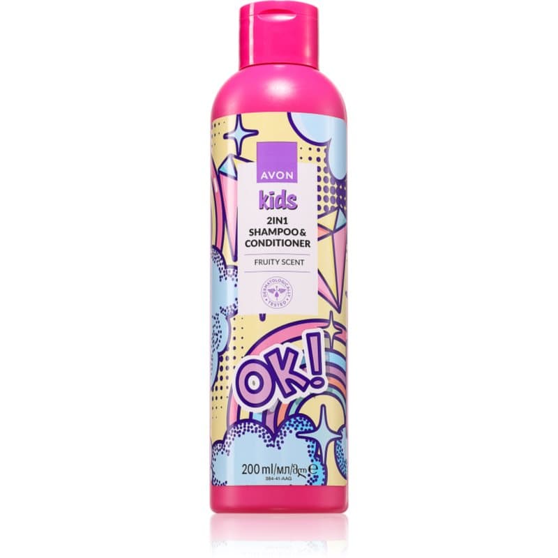Avon Kids Fruit shampoo ja hoitoaine 2in1 200 ml