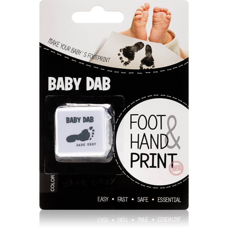 Baby Dab Foot & Hand Print Grey maali lapsen jalan- ja kädenjälkiin 1 kpl