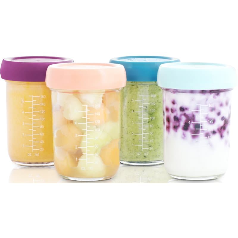 Babymoov Bowls Glass kulho mukana kansi Glass 4x220 ml