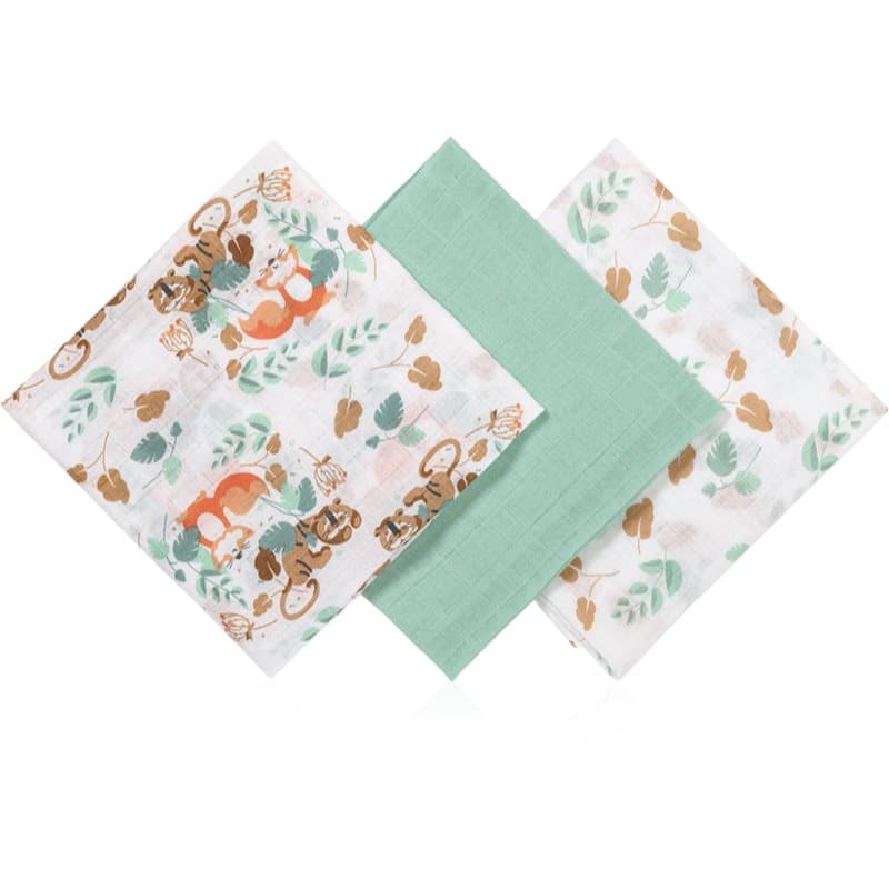 BabyOno Super Soft Mint kestovaipat 70x70 cm Mint 3 kpl