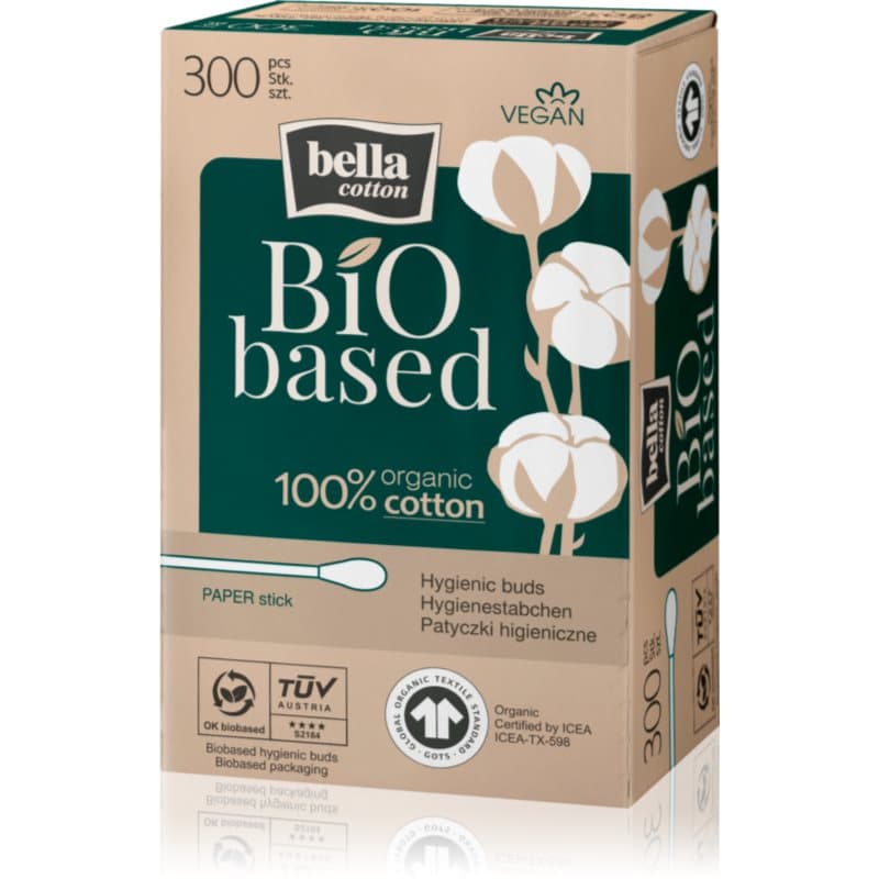BELLA Cotton BIO based vanupuikot 300 kpl