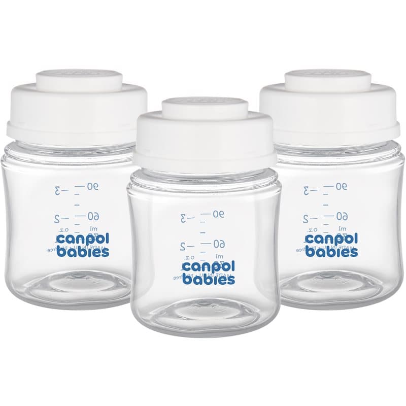 Canpol babies Bottle Set pullo rintamaidon säilytykseen 0 m+ 3x120 ml