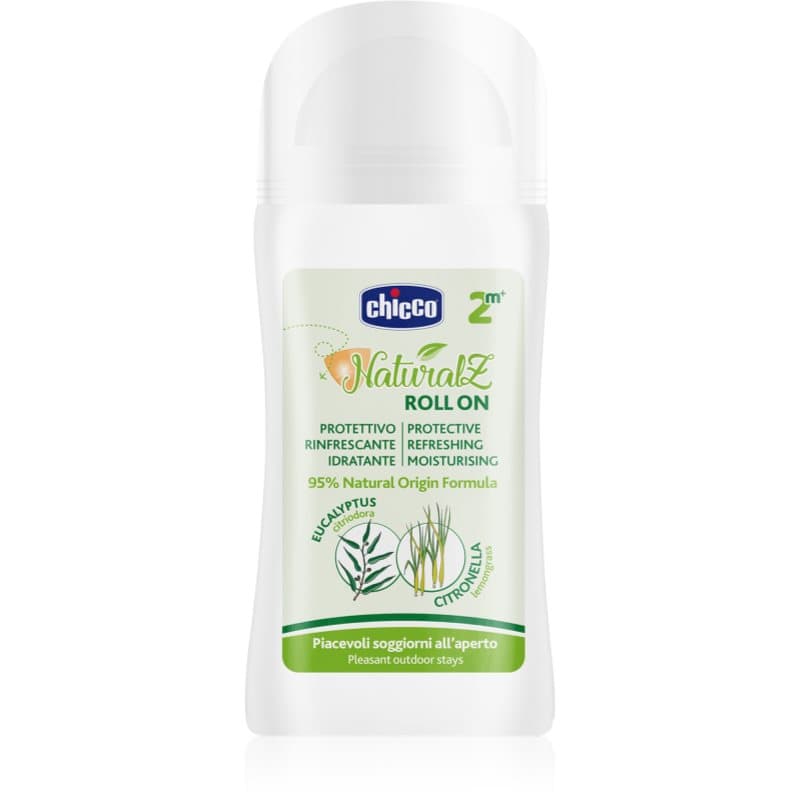Chicco NaturalZ Protective & Refreshing Roll-on roll-on hyttysmyrkky 2 m+ 60 ml