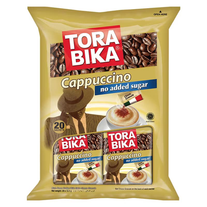 ToraBika Cappuccino sockerfri 20 st