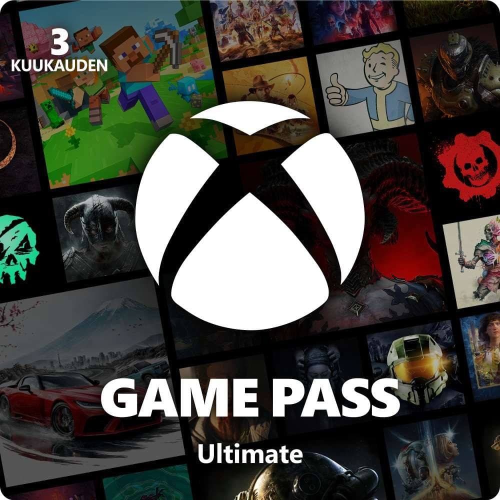 Xbox Game Pass Ultimate 3 kuukautta