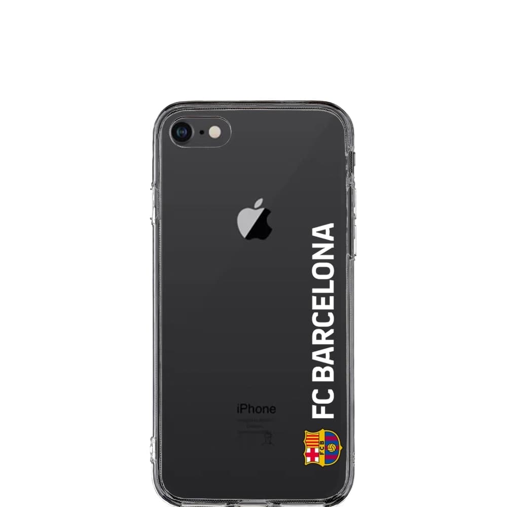 FC Barcelona Official Clear Phone Case White Vertical