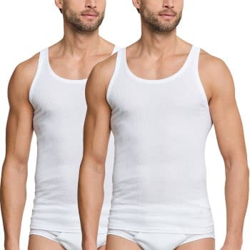 Schiesser 2 pakkaus Essentials Double Rib Undershirts