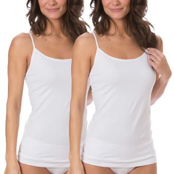 Trofe Cotton Camisole Narrow Straps 2 pakkaus