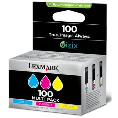 Lexmark Paket: cyan, magenta, keltainen patron 14N0849 Vastaa: N/A