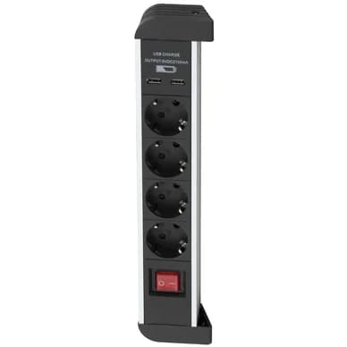 AIRAM Airam 4 -porttinen jatkojohto + 2 USB 2441530 Vastaa: N/A