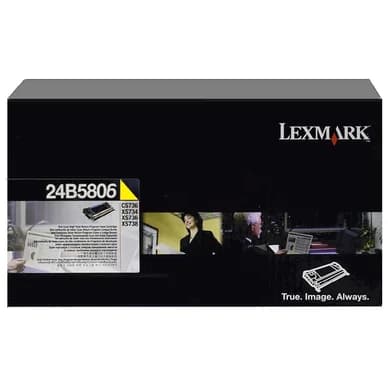 Lexmark Värikasetti keltainen 10.000 sivua 24B5806 Vastaa: N/A