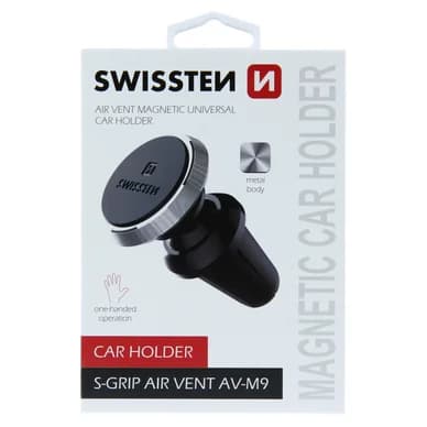 Swissten Swissten Matkapuhelimen pidike M9 Magneettinen autoon 8595217456372 Vastaa: N/A