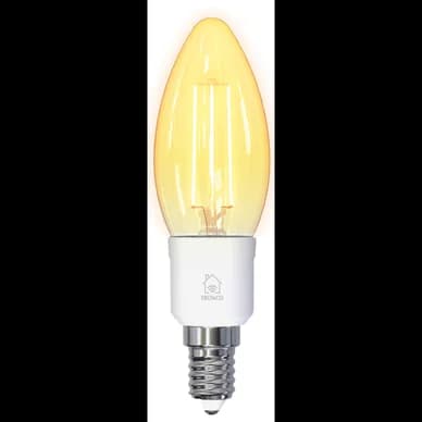 DELTACO Smart LED-filamenttilamppu E14, 4,5W, 400 lm, himmennettävä SH-LFE14C35 Vastaa: N/A