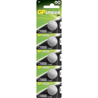GP BATTERIES GP CR2025, litiumparisto 5 kpl
