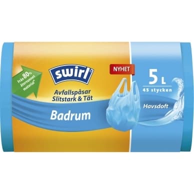 SWIRL Swirl-roskapussi kylpyhuoneeseen 5 L, 45-pakkaus 4008871215772 Vastaa: N/A