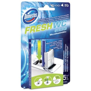 Domestos Domestos Fresh WC-raikastintikut 5 kpl. 8712561175159 Vastaa: N/A