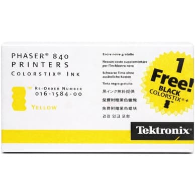 Tektronix Colorstix 2 kpl keltainen + 1 st musta 2.300 sivua 16158400 Vastaa: N/A