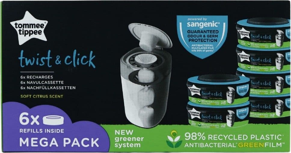 Tommee Tippee Sangenic -täyttöpussit - 6 kpl
