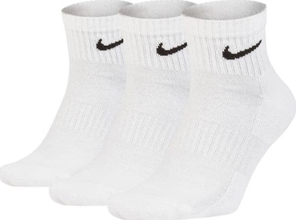 Nike Everyday Socks Pehmustetut nilkkasukat 3 paria valkoinen SX7667 100 - 42-46