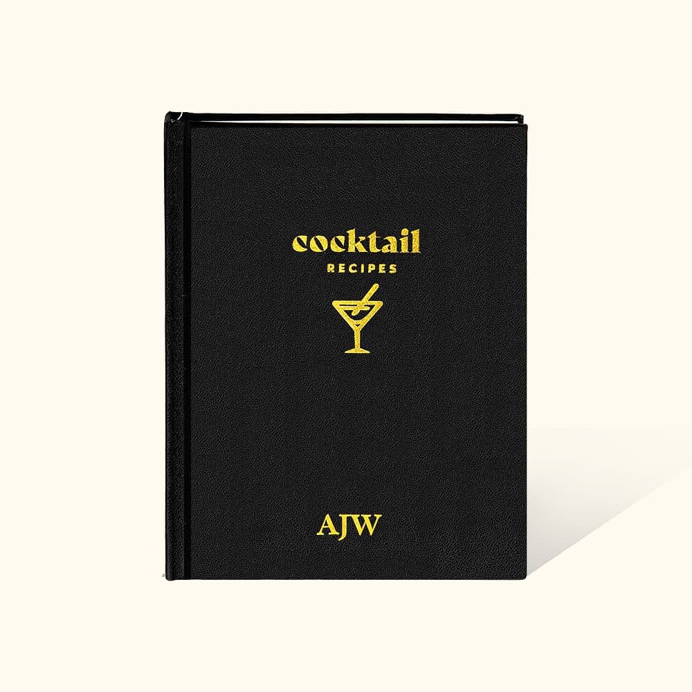 Henkilökohtainen tyhjä cocktail reseptikirja Notebook