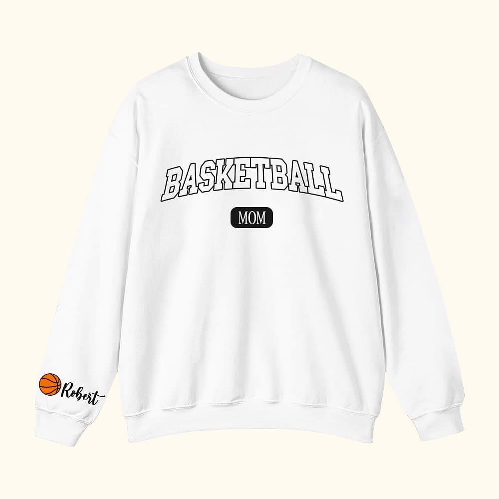 Henkilökohtainen koripallo Sport Äiti huppari 1-6 nimet Monivärinen saatavilla Game Day puku Syntymäpäivälahja naisille