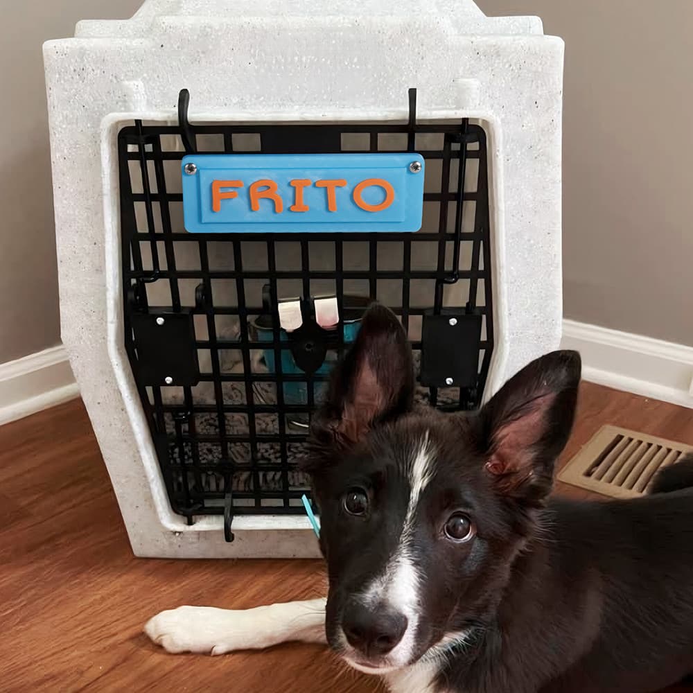 Henkilökohtainen 3D painettu monivärinen Dog Kennel Tag nimi merkki Pet tarvikkeet Dog huoneen sisustus koiran ystäville
