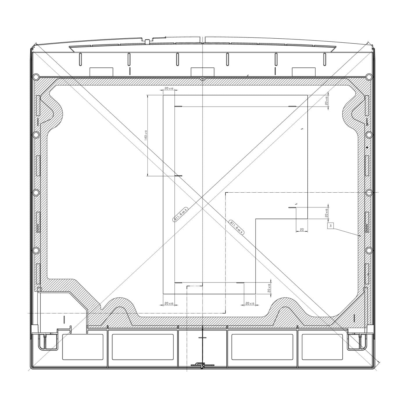 AEG työtaso,sarja,valkoinen,597x501.6mm 140036169070