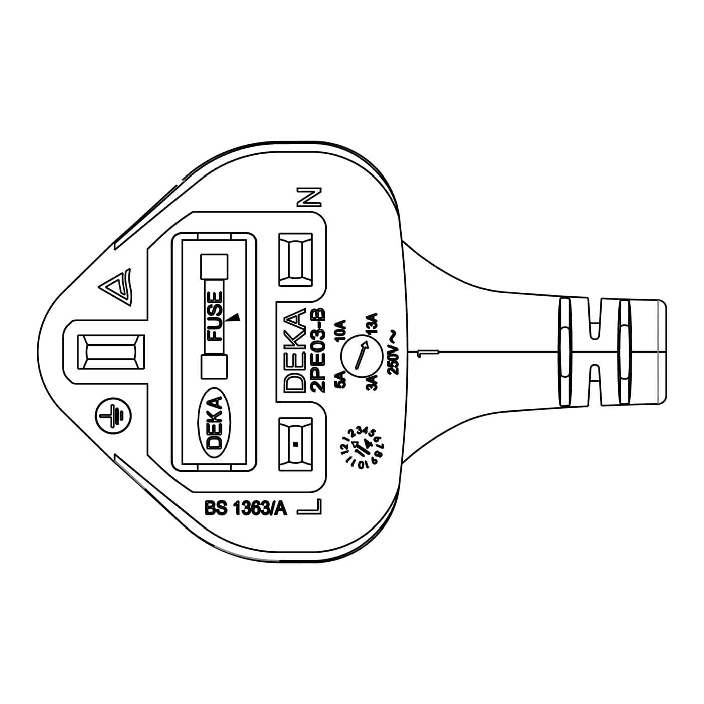 AEG verkkojohto, metalli, 2450mm,EU 2425738537