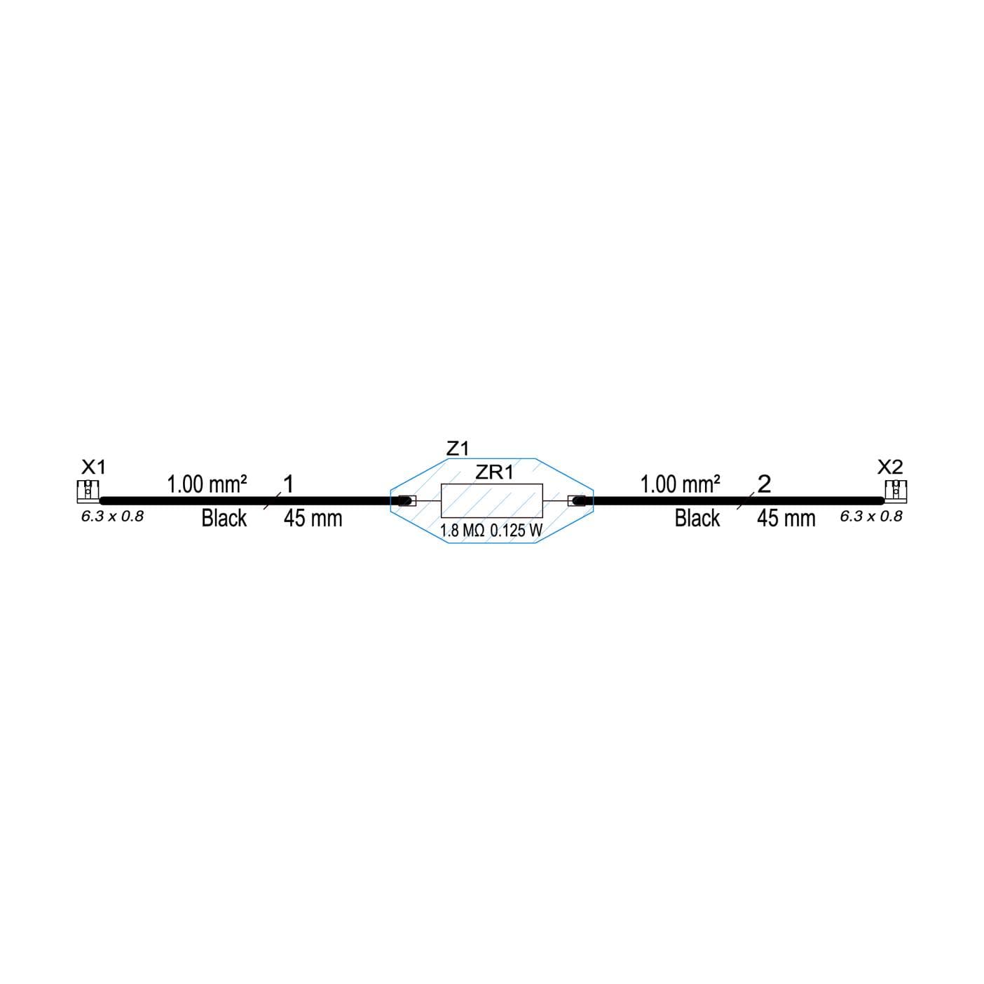 AEG tippavastus, 1,8 Mohm 5614809001