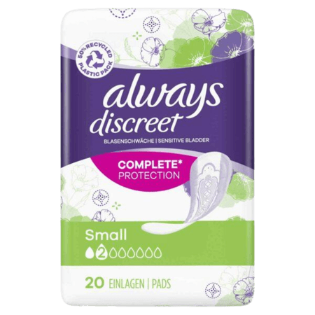 Always Discreet Small Incontinence Pads - 20 kpl